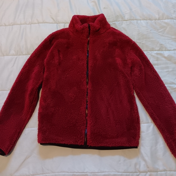 PINK Victoria's Secret Jackets & Blazers - *SOLD* PINK Victoria Secret Sherpa Zip Up Jacket. Size Small